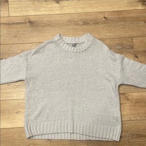 Cozy Gray Knit Sweater